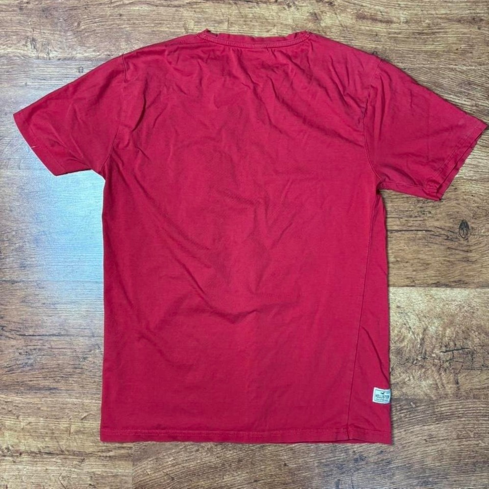 Red Hollister Co. baseball embroidered t-shirt - Picture 3 of 8